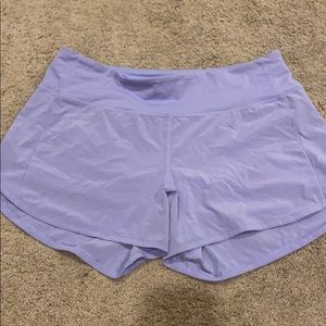 COPY - lavender lululemon shorts, 4”, size 8